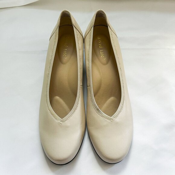 David Tate Women's Madera Bone Lamb Block Heel Shoes - Picture 8 of 15